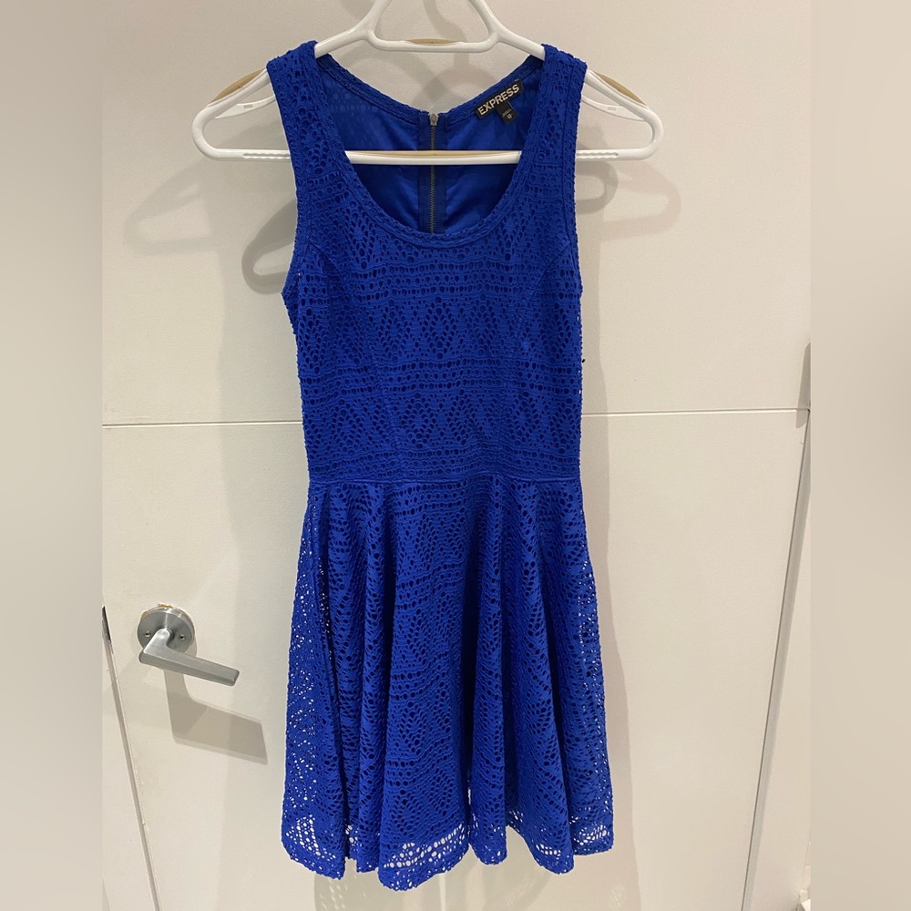 Gorgeous blue express xs dress